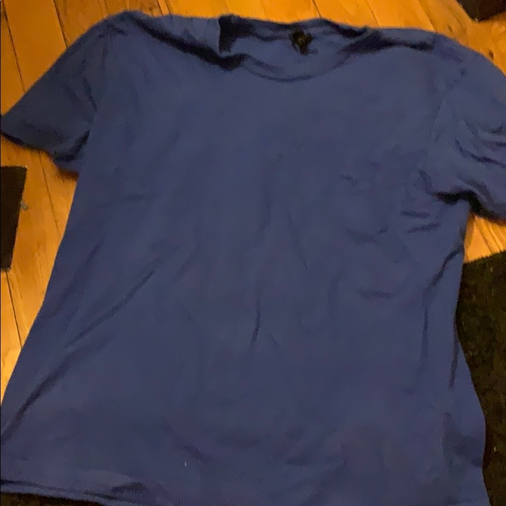 plain blue shirt